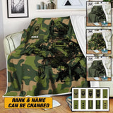 Personalized Norwegian Veterans/Soldier Quilt Blanket Printed 22JUL-HY22