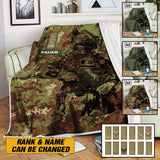Personalized Italian Veterans/Soldier Quilt Blanket Printed 22JUL-HY22