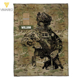 Personalized Danish Veterans/Soldier Quilt Blanket Printed 22JUL-HY22