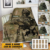 Personalized Danish Veterans/Soldier Quilt Blanket Printed 22JUL-HY22