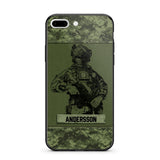 Personalized Canadian Soldier Camo Phone Case Printed 22JUL-HC23