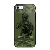 Personalized Canadian Soldier Camo Phone Case Printed 22JUL-HC23