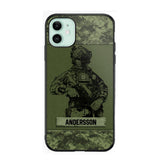Personalized Canadian Soldier Camo Phone Case Printed 22JUL-HC23