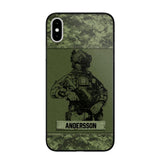 Personalized Canadian Soldier Camo Phone Case Printed 22JUL-HC23