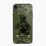 Personalized Canadian Soldier Camo Phone Case Printed 22JUL-HC23