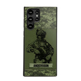 Personalized Canadian Soldier Camo Phone Case Printed 22JUL-HC23