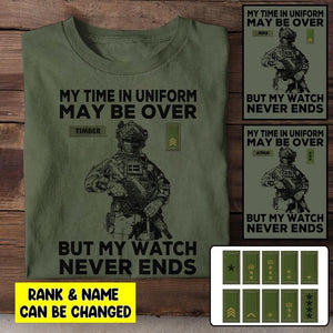 Personalized Swedish Soldier/Veterans Tshirt Printed 22JUL-HY23