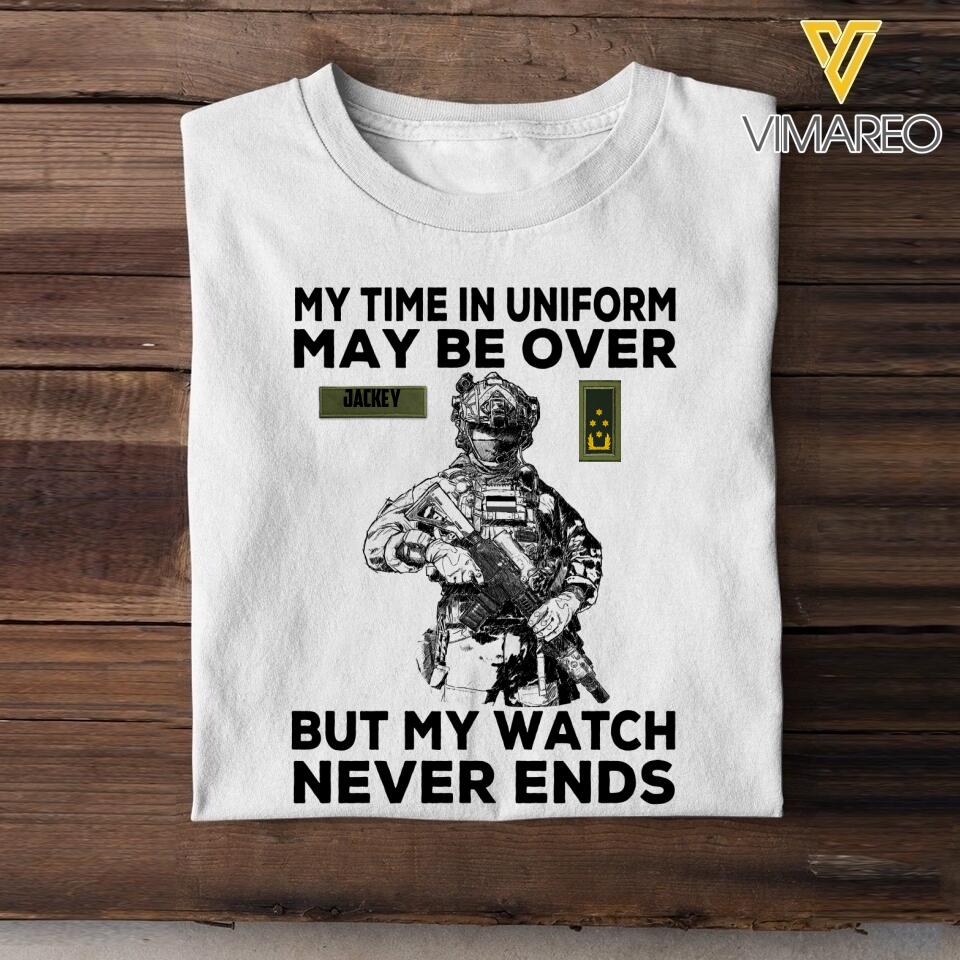 Personalized Netherland Soldier/Veterans Tshirt Printed 22JUL-HY23