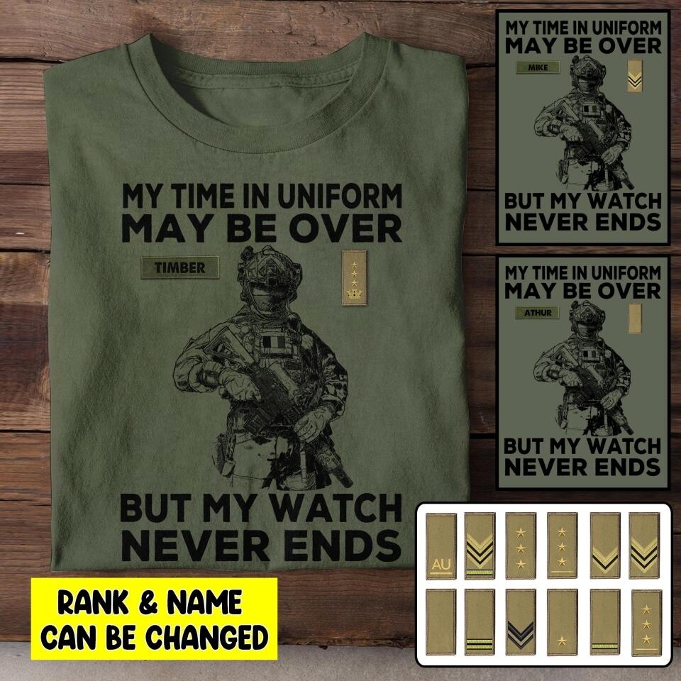 Personalized Italian Soldier/Veterans Tshirt Printed 22JUL-HY23