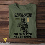 Personalized Italian Soldier/Veterans Tshirt Printed 22JUL-HY23