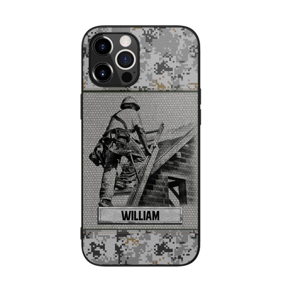 Personalized Roofer Camo Phone Case Printed 22JUL-HQ23
