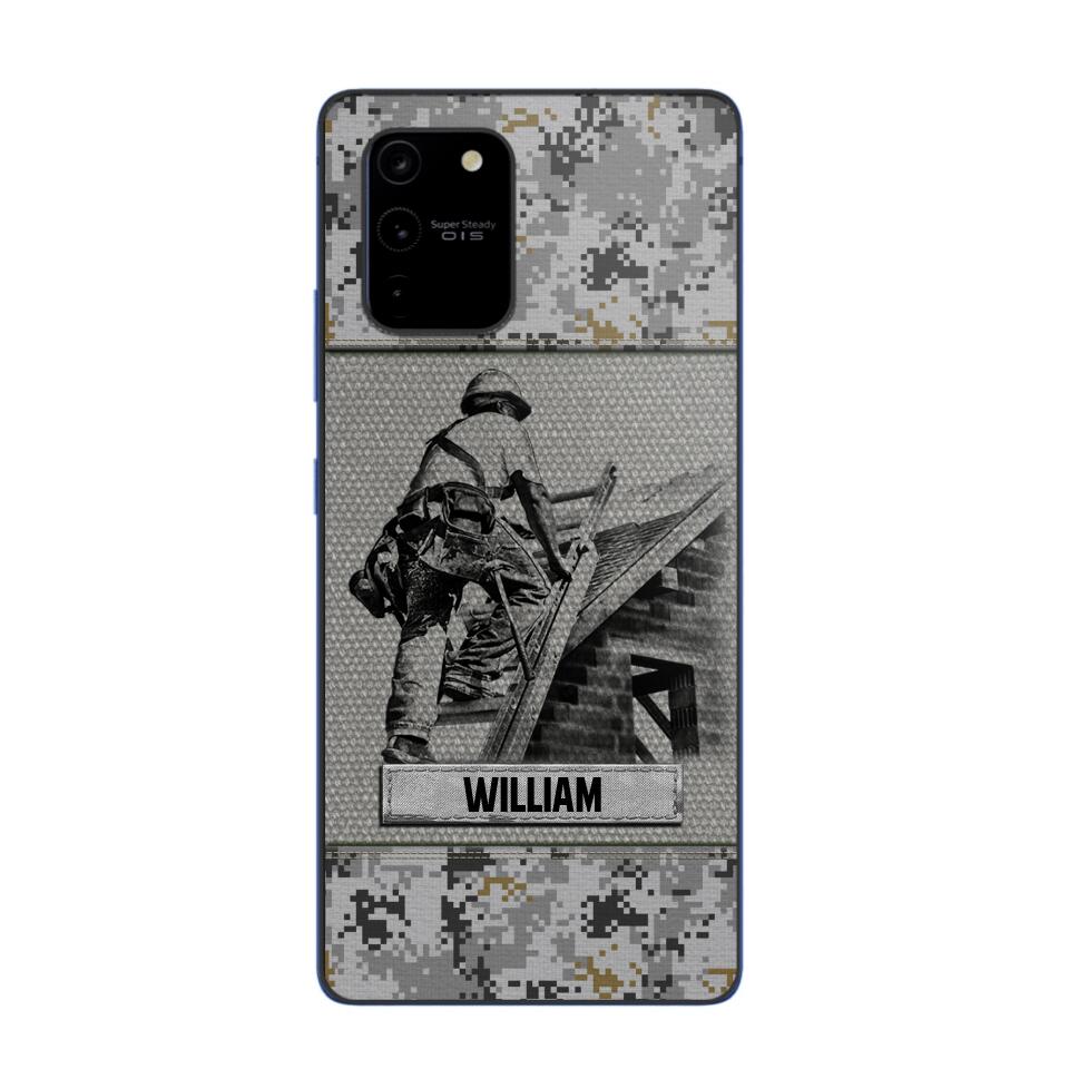 Personalized Roofer Camo Phone Case Printed 22JUL-HQ23