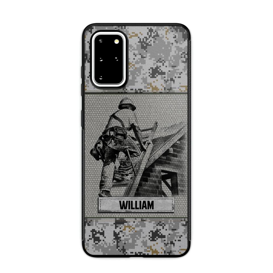 Personalized Roofer Camo Phone Case Printed 22JUL-HQ23