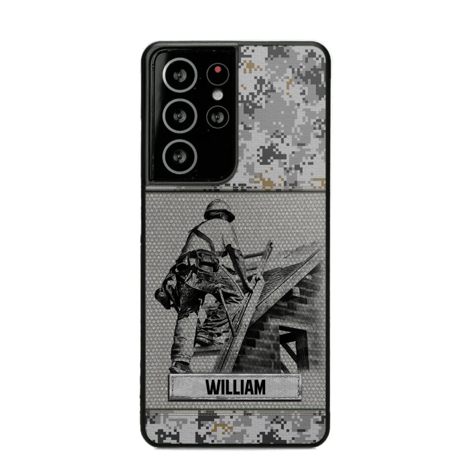 Personalized Roofer Camo Phone Case Printed 22JUL-HQ23