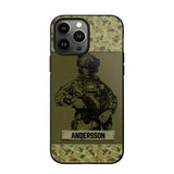 Personalized Australian Soldier Camo Phone Case Printed 22JUL-HC23