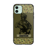 Personalized Australian Soldier Camo Phone Case Printed 22JUL-HC23