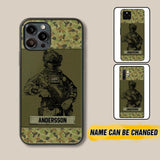 Personalized Australian Soldier Camo Phone Case Printed 22JUL-HC23