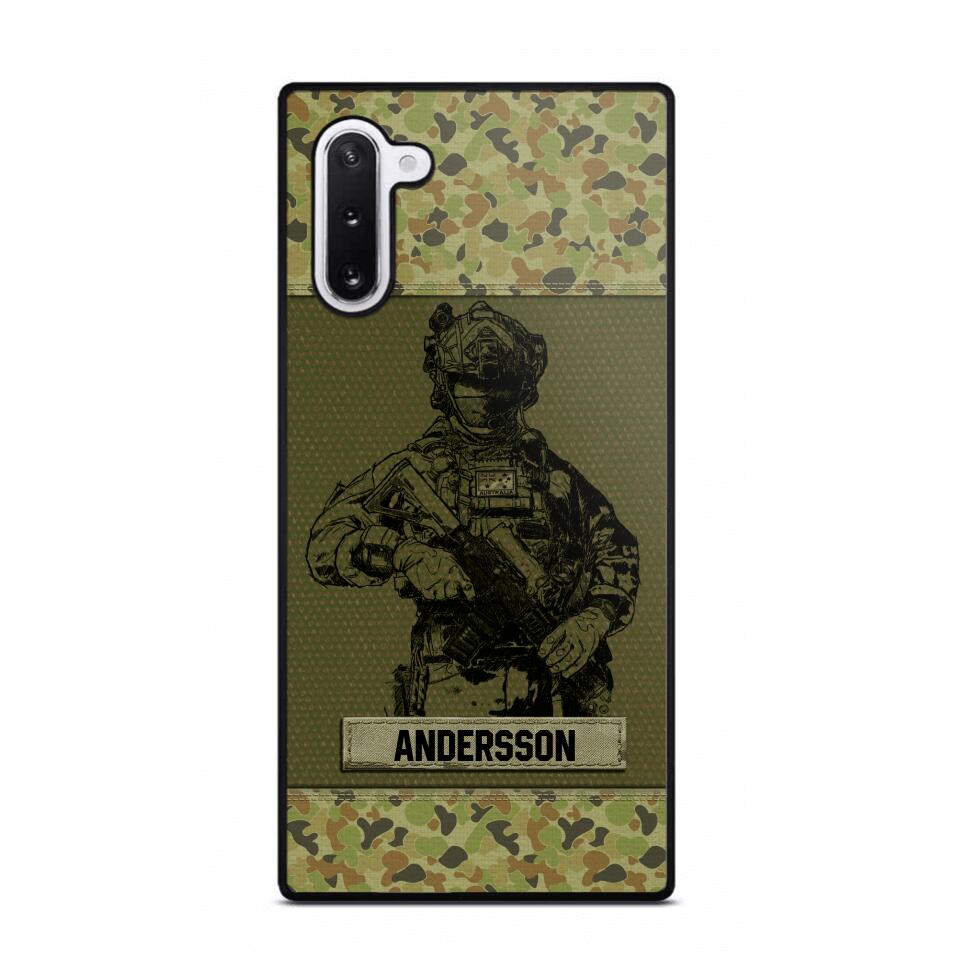 Personalized Australian Soldier Camo Phone Case Printed 22JUL-HC23