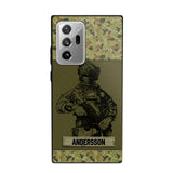 Personalized Australian Soldier Camo Phone Case Printed 22JUL-HC23