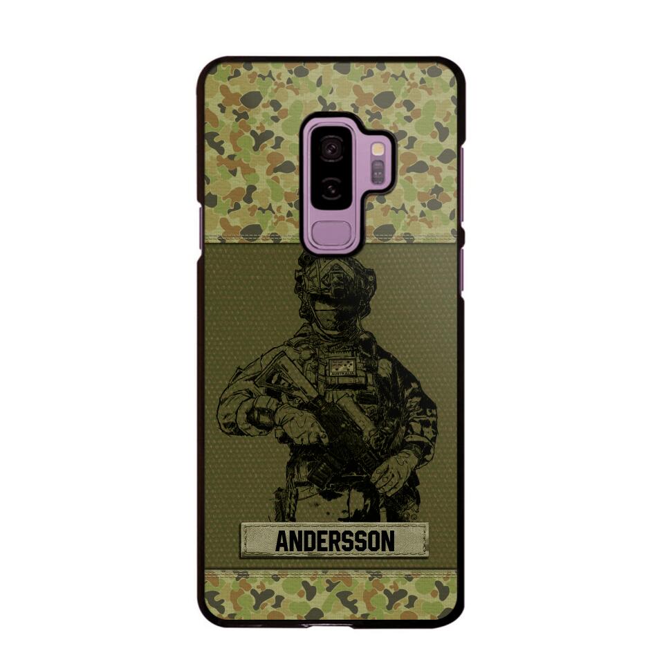 Personalized Australian Soldier Camo Phone Case Printed 22JUL-HC23