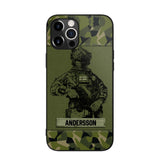 Personalized Swesdish Soldier Camo Phone Case Printed 22JUL-HC23