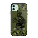 Personalized Swesdish Soldier Camo Phone Case Printed 22JUL-HC23