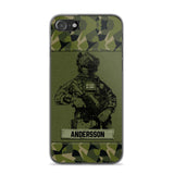 Personalized Swesdish Soldier Camo Phone Case Printed 22JUL-HC23