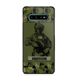 Personalized Swesdish Soldier Camo Phone Case Printed 22JUL-HC23