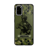 Personalized Swesdish Soldier Camo Phone Case Printed 22JUL-HC23