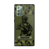 Personalized Swesdish Soldier Camo Phone Case Printed 22JUL-HC23