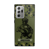Personalized Swesdish Soldier Camo Phone Case Printed 22JUL-HC23