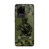 Personalized Swesdish Soldier Camo Phone Case Printed 22JUL-HC23