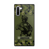 Personalized Swesdish Soldier Camo Phone Case Printed 22JUL-HC23