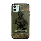 Personalized German Soldier Camo Phone Case Printed 22JUL-HC23