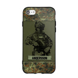 Personalized German Soldier Camo Phone Case Printed 22JUL-HC23