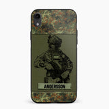 Personalized German Soldier Camo Phone Case Printed 22JUL-HC23