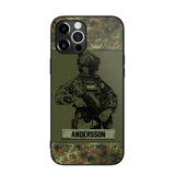 Personalized German Soldier Camo Phone Case Printed 22JUL-HC23