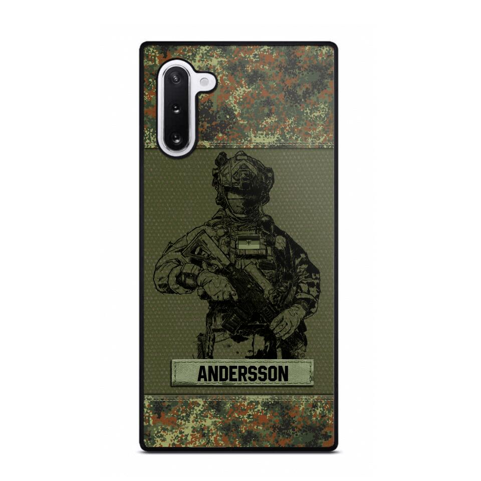 Personalized German Soldier Camo Phone Case Printed 22JUL-HC23