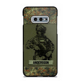Personalized German Soldier Camo Phone Case Printed 22JUL-HC23