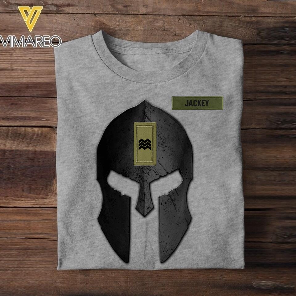 Personalized Irish Soldier/Veterans Tshirt Printed 22JUL-HY24