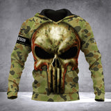 Personalized Australian Veteran/ Solider Camo Sku Tshirt or Hoodie 3D Printed QTDT2406