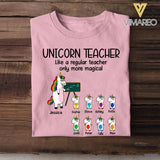 Personalized Unicorn Teacher Tshirt 22JUL-DT24