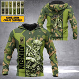 DH Personalized Norwegian Soldier Hoodie 3D Printed DT2706