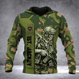 DH Personalized Norwegian Soldier Hoodie 3D Printed DT2706