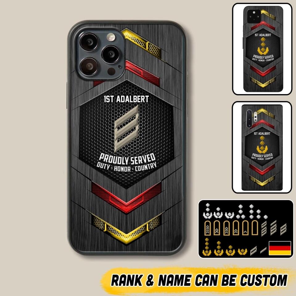 Personalized German Soldier Phone Case Printed 22JUL-HQ27