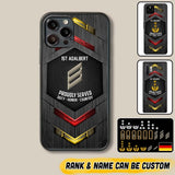 Personalized German Soldier Phone Case Printed 22JUL-HQ27