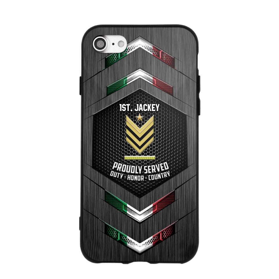 Personalized Italian Soldier Phone Case Printed 22JUL-HQ27