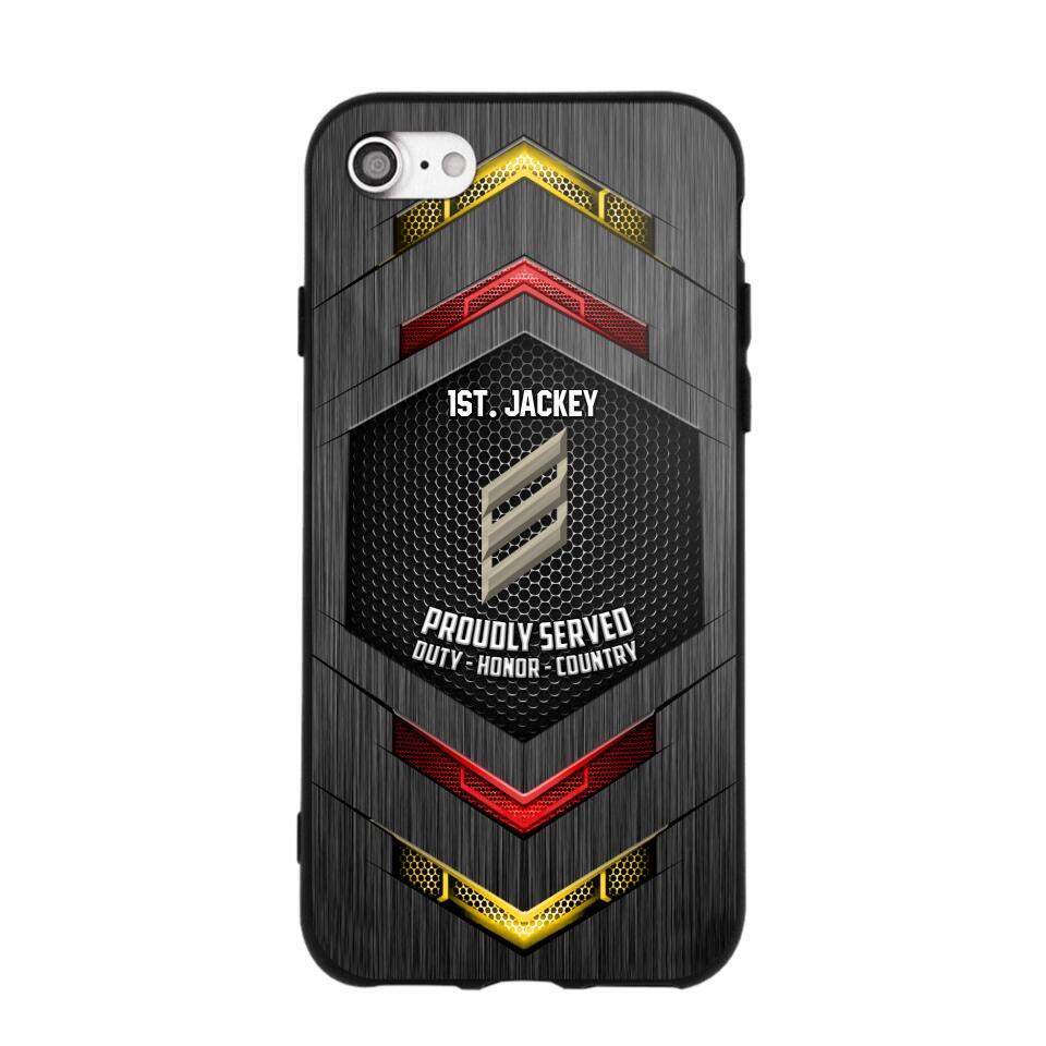 Personalized German Soldier Phone Case Printed 22JUL-HQ27