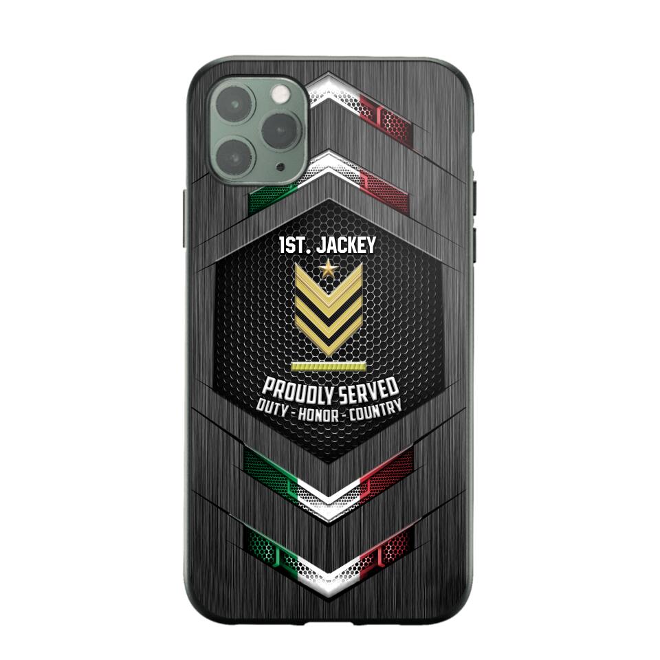 Personalized Italian Soldier Phone Case Printed 22JUL-HQ27