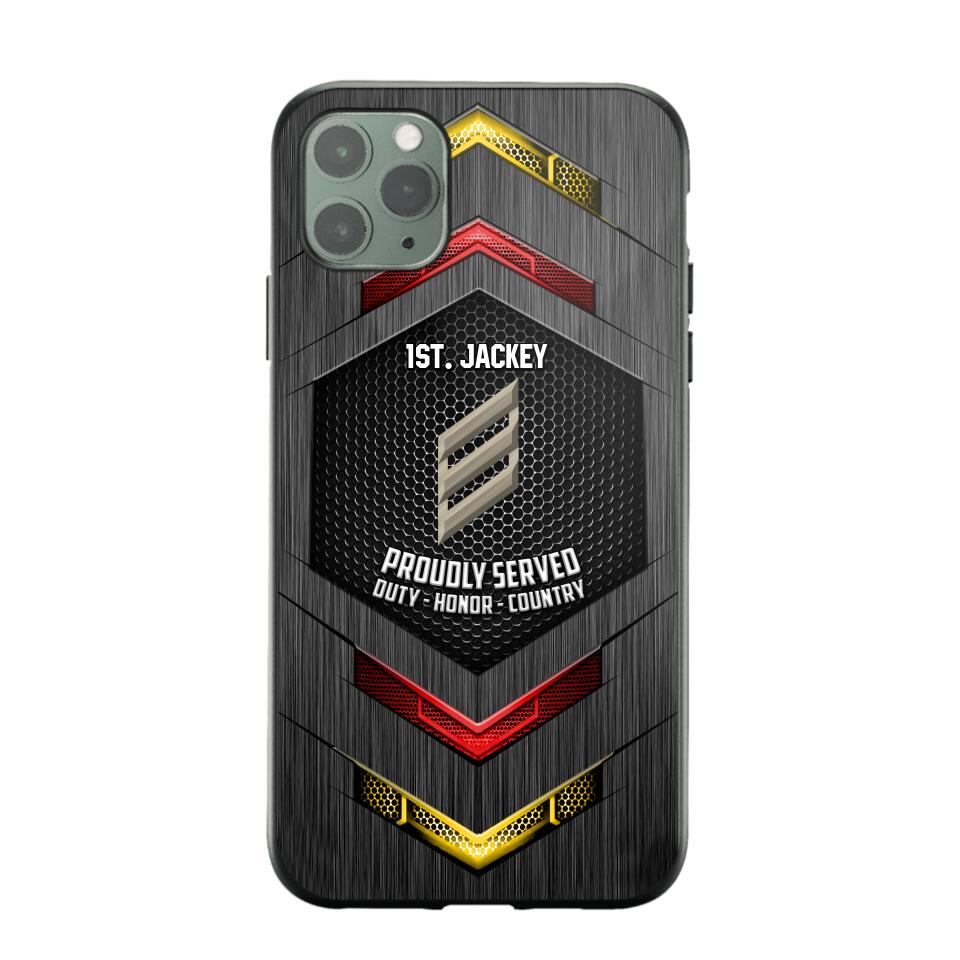 Personalized German Soldier Phone Case Printed 22JUL-HQ27